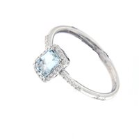 Anello Recarlo Donna in Oro bianco Acquamarina 0.52 Ct R33CG263/AQ-15 - R33CG263/AQ-15